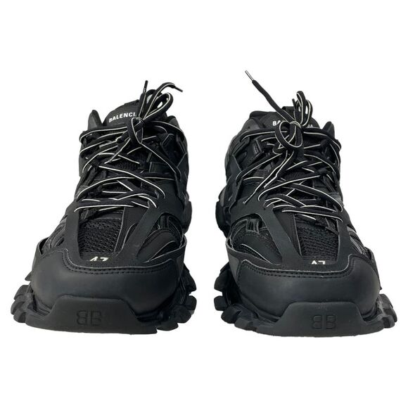 Balenciaga Track Lace-Up Sneakers in Black Polyurethane - Picture 2 of 10